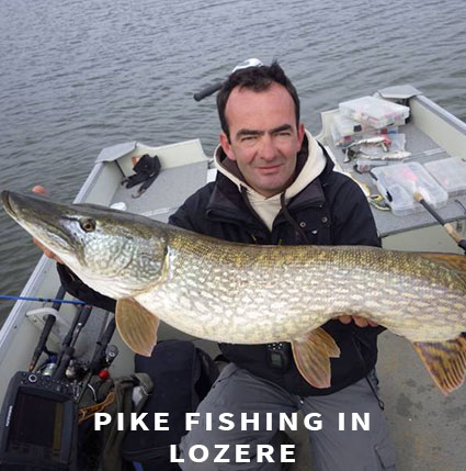 Lure fishing Pike fishing in Lozere